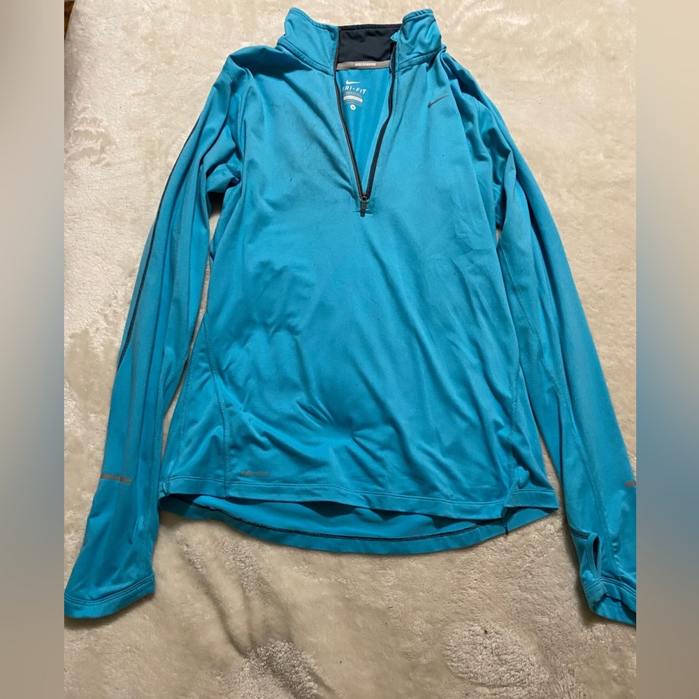 nike running dri-fit quarter zip up